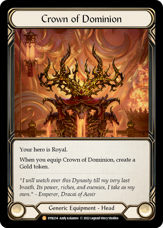 その他 FAB Flesh and Blood Crown of Dominion PR Crown of Dominion - Dynasty - Flesh & Blood TCG - FaB Foundry