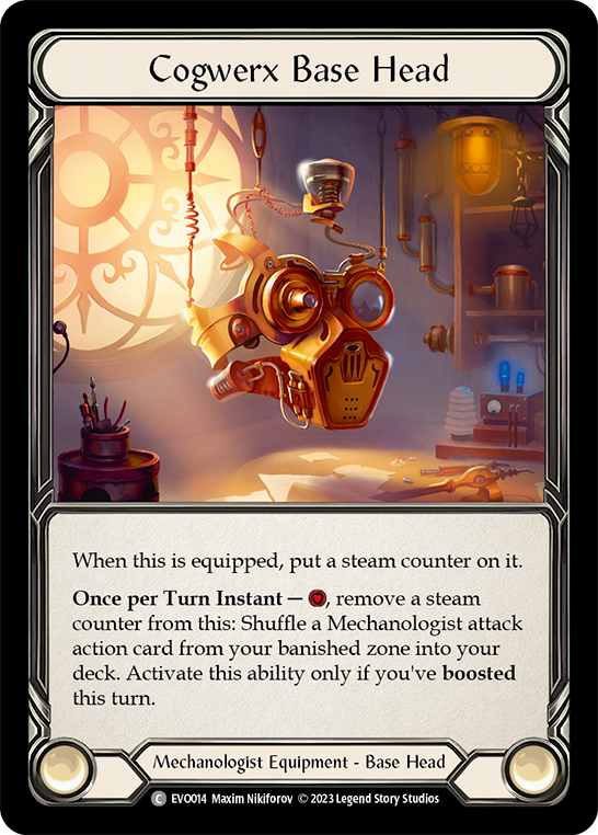 Cogwerx Base Head - Bright Lights - Flesh & Blood TCG - FaB Cogwerx Base Head - Bright Lights - Flesh & Blood TCG - FaB