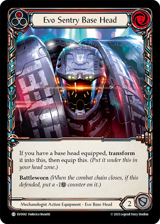 Evo Sentry Base Head - Bright Lights - Flesh & Blood TCG