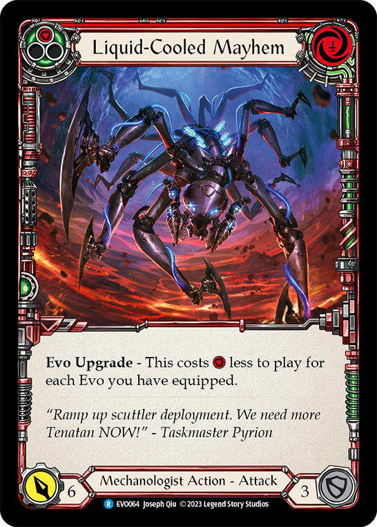 mayhem cards mtg Liquid-Cooled Mayhem (Red) - Bright Lights - Flesh & Blood TCG