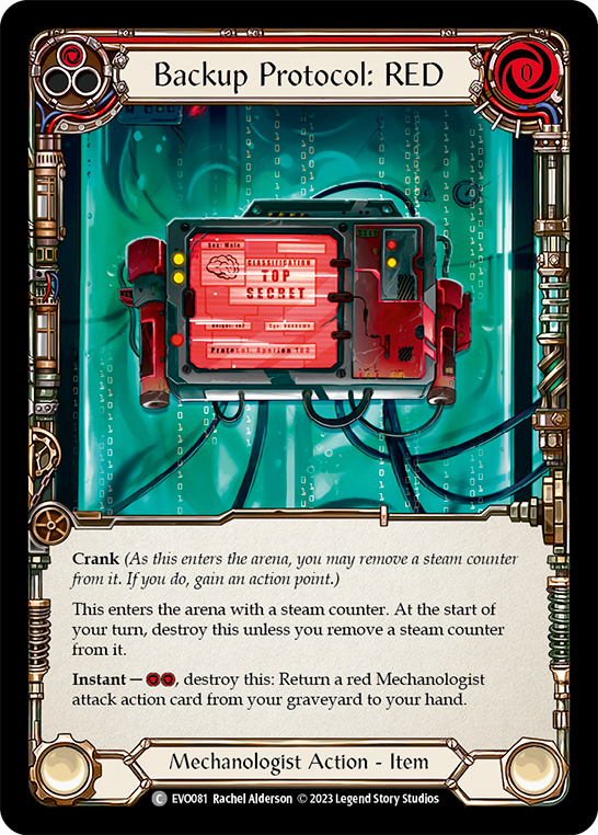 その他 Backup Protocol: RED fab Backup Protocol: RED - Bright Lights - Flesh & Blood TCG