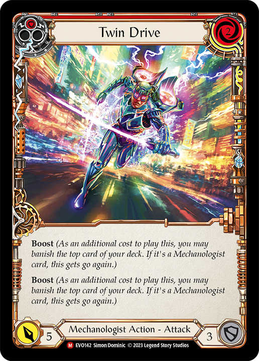 Twin Drive - Bright Lights - Flesh & Blood TCG - FaB Foundry Twin Drive - Bright Lights - Flesh & Blood TCG - FaB Foundry