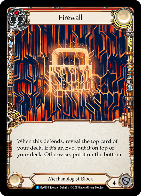 Firewall (Red) - Bright Lights - Flesh & Blood TCG - FaB Foundry