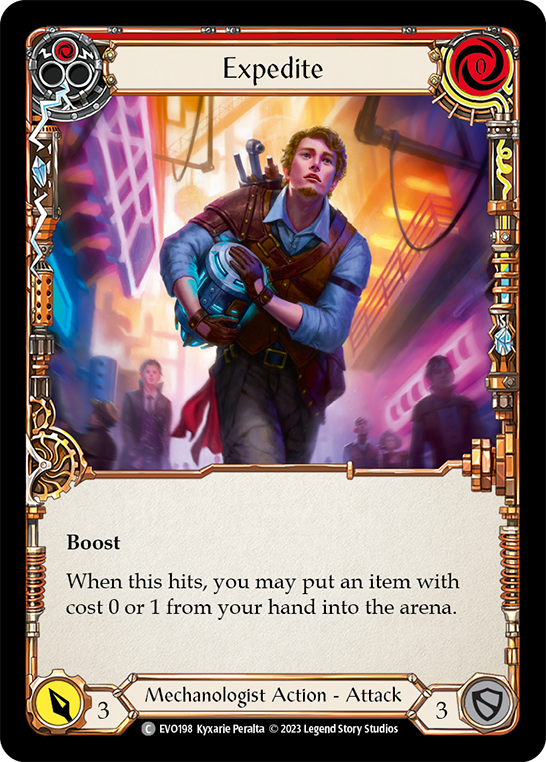 Expedite (Red) - Bright Lights - Flesh & Blood TCG - FaB Foundry Expedite (Red) - Bright Lights - Flesh & Blood TCG - FaB Foundry