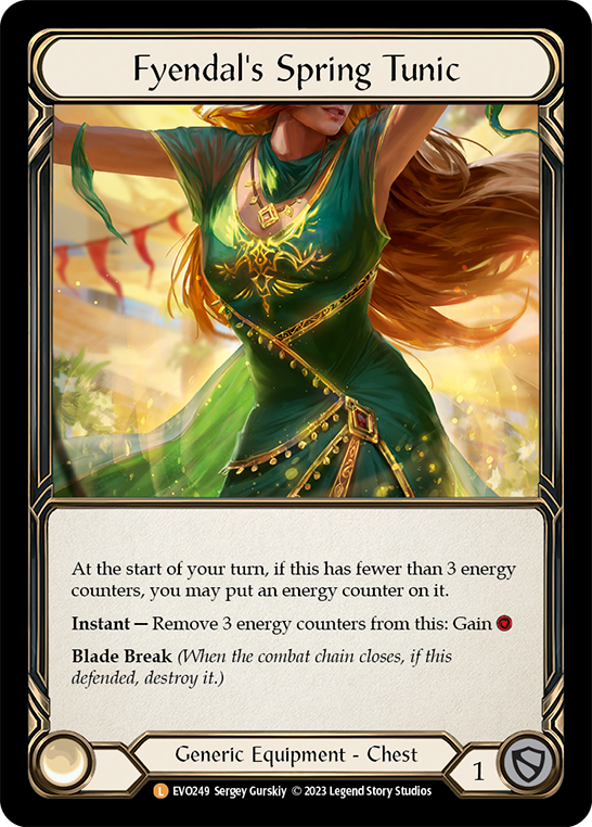 Fyendal's Spring Tunic 【EVO】 NF FAB Fyendal's Spring Tunic - Bright Lights - Flesh & Blood TCG - FaB