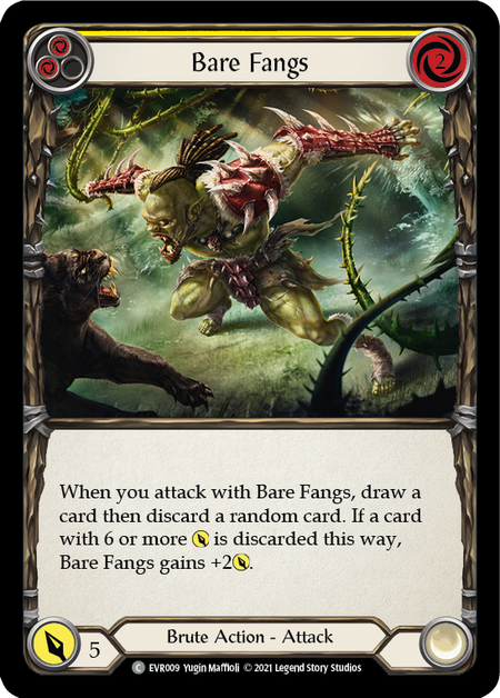 Bare Fangs - Yellow