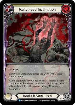 Runeblood Incantation - Yellow (Extended Art)