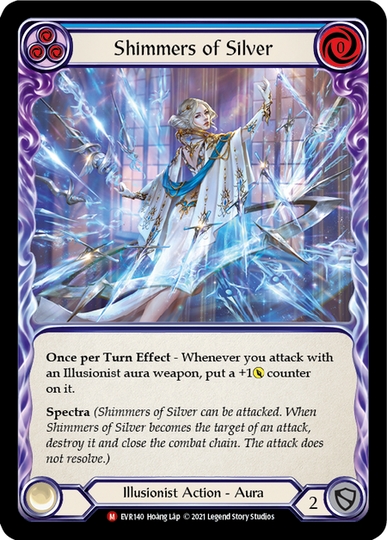 Shimmers of silver 3枚Flesh and blood Fab Shimmers of Silver - Flesh & Blood TCG - Everfest – FaB Foundry