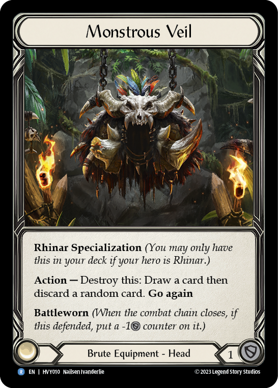 Monstrous Veil - Heavy Hitters - Flesh & Blood TCG - FaB Foundry Monstrous Veil - Heavy Hitters - Flesh & Blood TCG - FaB Foundry