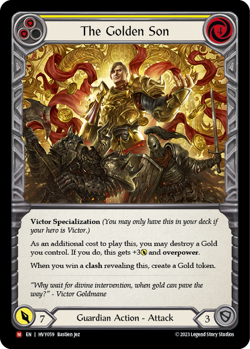 The Golden Son - Heavy Hitters - Flesh & Blood TCG - FaB Foundry