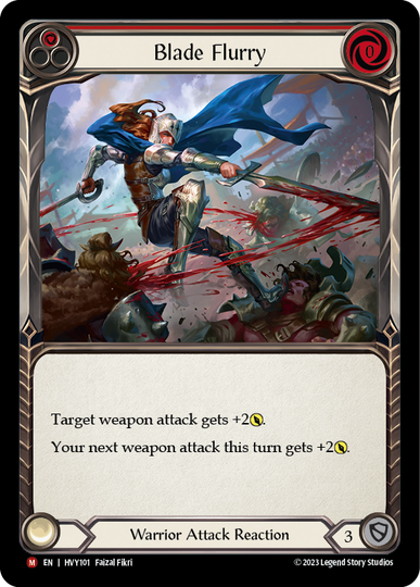Blade Flurry 3枚　fab ドリンシア Blade Flurry - Heavy Hitters - Flesh & Blood TCG - FaB Foundry