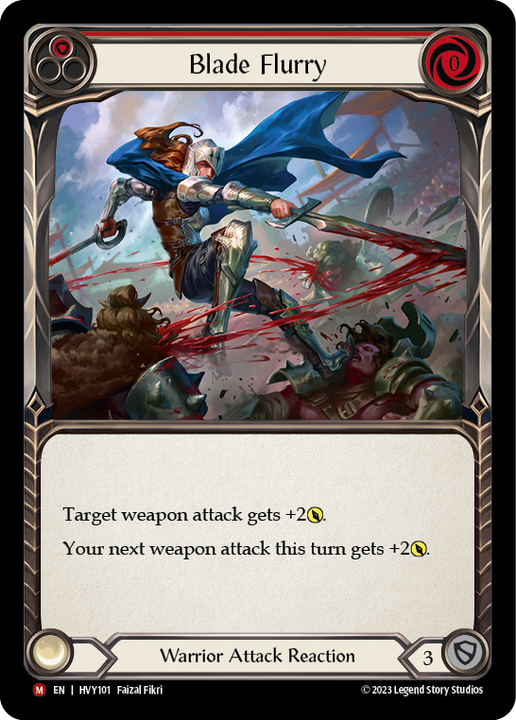 Blade Flurry 3枚　fab ドリンシア Blade Flurry - Heavy Hitters - Flesh & Blood TCG - FaB Foundry
