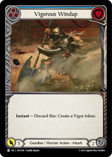 Vigorous Windup (Blue) - Heavy Hitters - Flesh & Blood TCG
