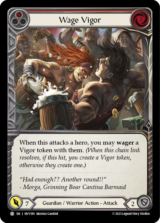 Wage Vigor (Red) - Heavy Hitters - Flesh & Blood TCG - FaB