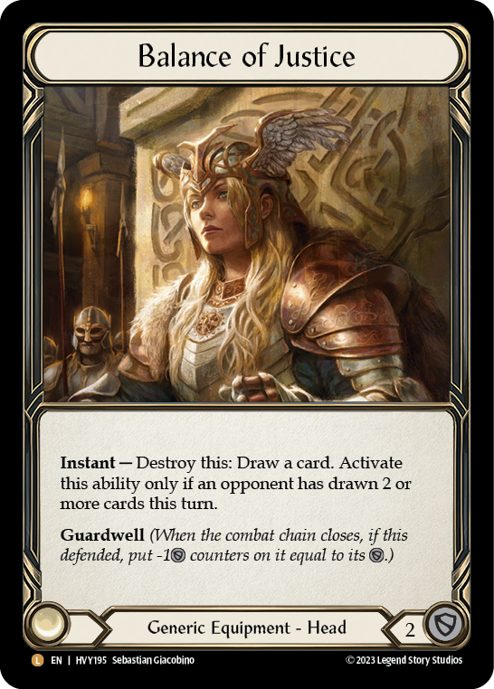 Balance of Justice - Heavy Hitters - Flesh & Blood TCG - FaB Foundry Balance of Justice - Heavy Hitters - Flesh & Blood TCG - FaB Foundry