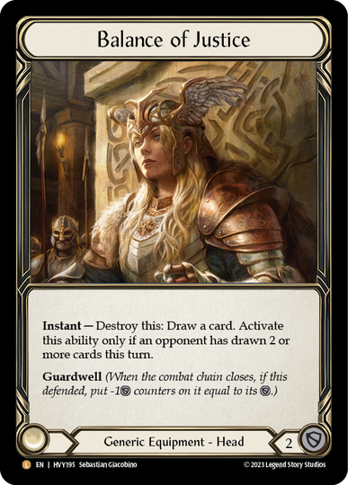 Balance of Justice - Heavy Hitters - Flesh & Blood TCG - FaB Foundry Balance of Justice - Heavy Hitters - Flesh & Blood TCG - FaB Foundry