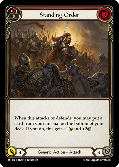 Standing Order - Heavy Hitters - Flesh & Blood TCG