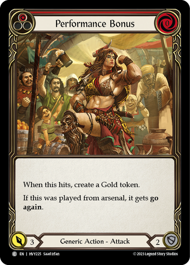 Performance Bonus (Red) - Heavy Hitters - Flesh & Blood TCG