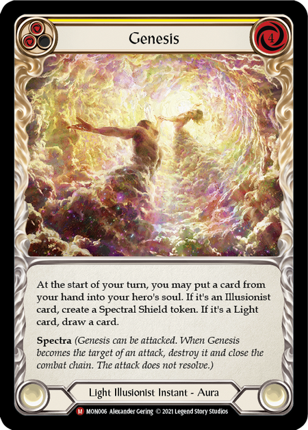 flesh and blood barcode card Genesis - Flesh & Blood TCG - Monarch