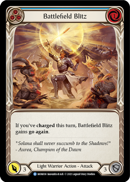 Battlefield Blitz - Blue - Flesh & Blood TCG