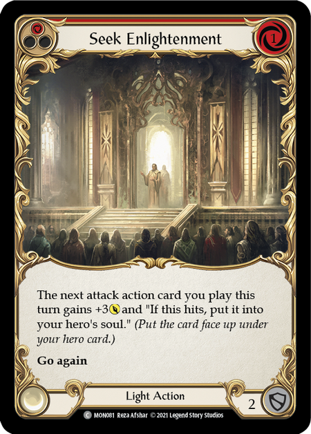 Seek Enlightenment - Red - Flesh & Blood TCG - Monarch – FaB