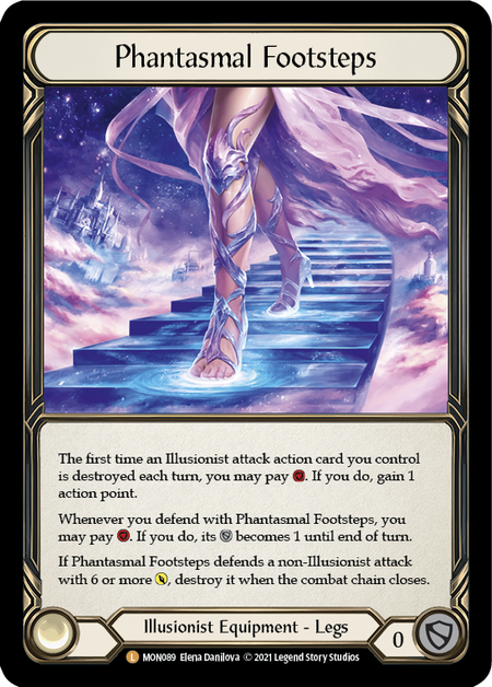 FAB Phantasmal Footsteps Cold Foil MON初版 Phantasmal Footsteps - Flesh & Blood TCG - Monarch – FaB Foundry