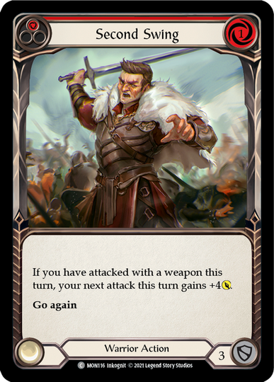 Second Swing - Red - Flesh & Blood TCG - Monarch – FaB Foundry