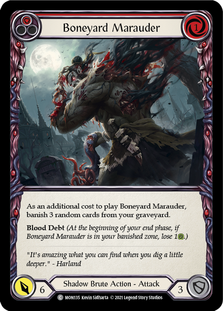 Boneyard Marauder - Red - Flesh & Blood TCG - Monarch – FaB Foundry