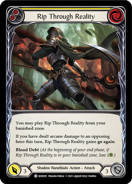 mtg rip card Rip, Cacciatrice di Progenie - Duskmourn: House of Horror #362 (Italiano) Choose one Rip Through Reality - Yellow