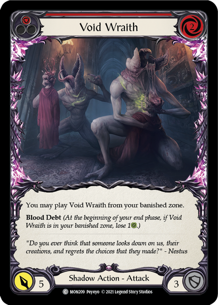 Void Wraith - Red - Flesh & Blood TCG - Monarch – FaB Foundry