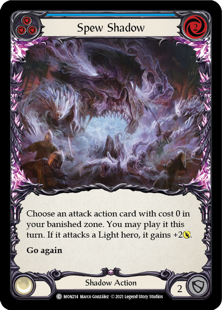 Spew Shadow - Blue - Flesh & Blood TCG