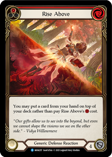Rise Above - Red - Flesh & Blood TCG - Monarch – FaB Foundry