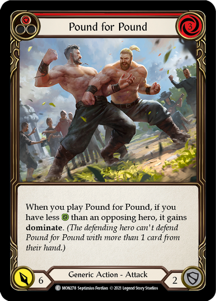 FaB　TCG　for　–　Foundry　Blood　Pound　Flesh　Red　Pound　Monarch
