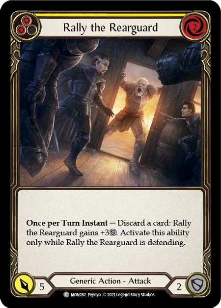 mtg rally cards Rally the Rearguard - Yellow - Flesh & Blood TCG