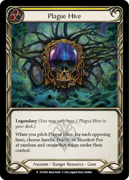 その他 FAB Plague Hive Cold Foil Plague Hive - Outsiders - Flesh & Blood TCG - FaB Foundry