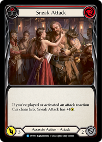 Sneak Attack Red - Outsiders - Flesh & Blood TCG - FaB Foundry Sneak Attack Red - Outsiders - Flesh & Blood TCG - FaB Foundry