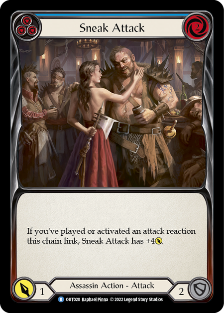 Sneak Attack Blue - Outsiders - Flesh & Blood TCG