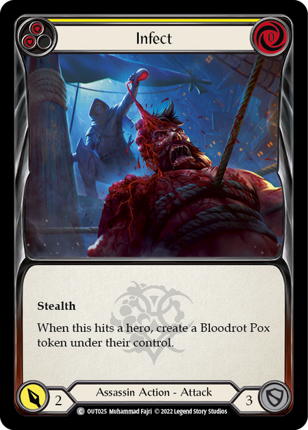 Infect Yellow - Outsiders - Flesh & Blood TCG - FaB Foundry