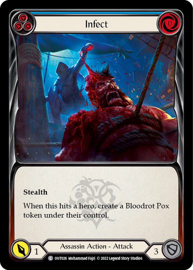 Infect Blue - Outsiders - Flesh & Blood TCG - FaB Foundry