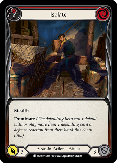 Isolate Red - Outsiders - Flesh & Blood TCG - FaB Foundry