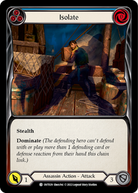 Isolate Blue - Outsiders - Flesh & Blood TCG - FaB Foundry Isolate Blue - Outsiders - Flesh & Blood TCG - FaB Foundry