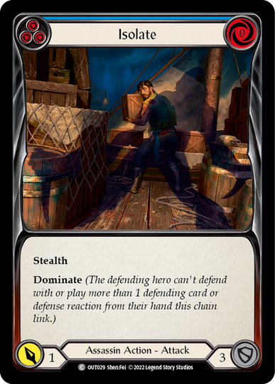 Isolate Blue - Outsiders - Flesh & Blood TCG - FaB Foundry