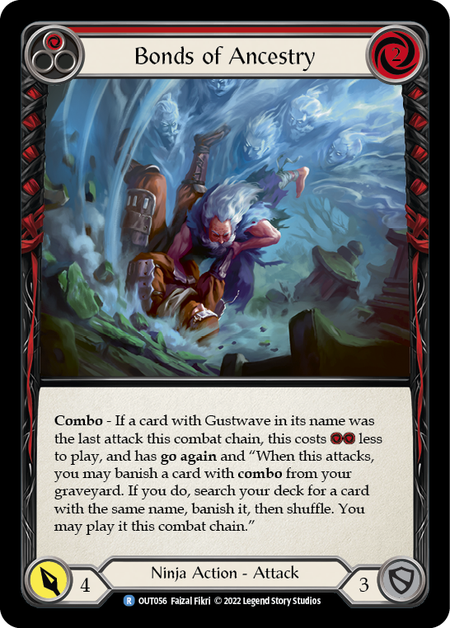 Bonds of Ancestry Red - Outsiders - Flesh & Blood TCG