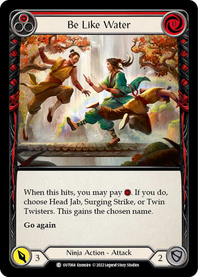 Be Like Water Red - Outsiders - Flesh & Blood TCG - FaB Foundry