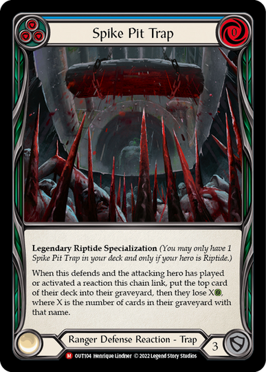Spike Pit Trap - Outsiders - Flesh & Blood TCG - FaB Foundry Spike Pit Trap - Outsiders - Flesh & Blood TCG - FaB Foundry