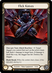 Flick Knives - Outsiders - Flesh & Blood TCG - FaB Foundry Flick Knives - Outsiders - Flesh & Blood TCG - FaB Foundry