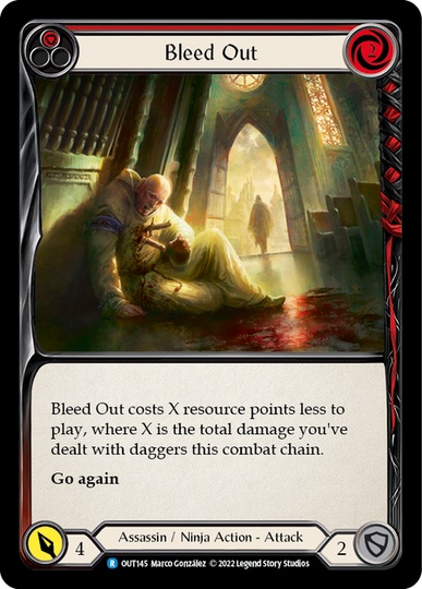 Bleed Out Red - Outsiders - Flesh & Blood TCG - FaB Foundry