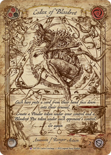 その他 Flesh and Blood codex of bloodrot marvel Codex of Bloodrot Marvel - Outsiders - Flesh & Blood TCG