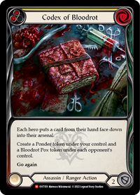 Codex of Bloodrot - Outsiders - Flesh & Blood TCG - FaB Foundry Codex of Bloodrot - Outsiders - Flesh & Blood TCG - FaB Foundry