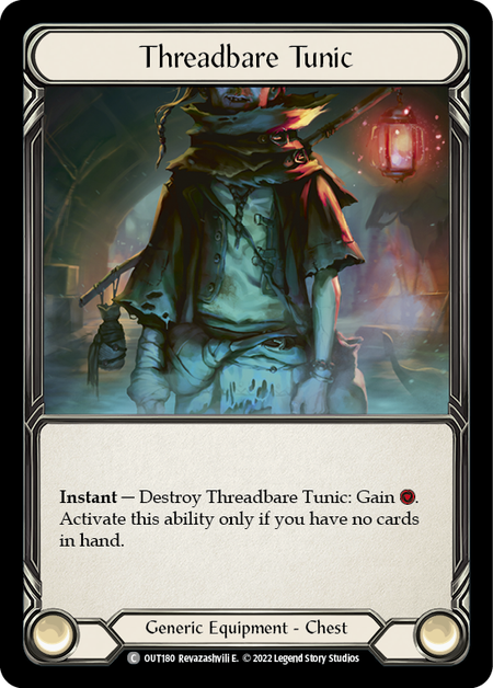 Threadbare Tunic - Outsiders - Flesh & Blood TCG - FaB Foundry